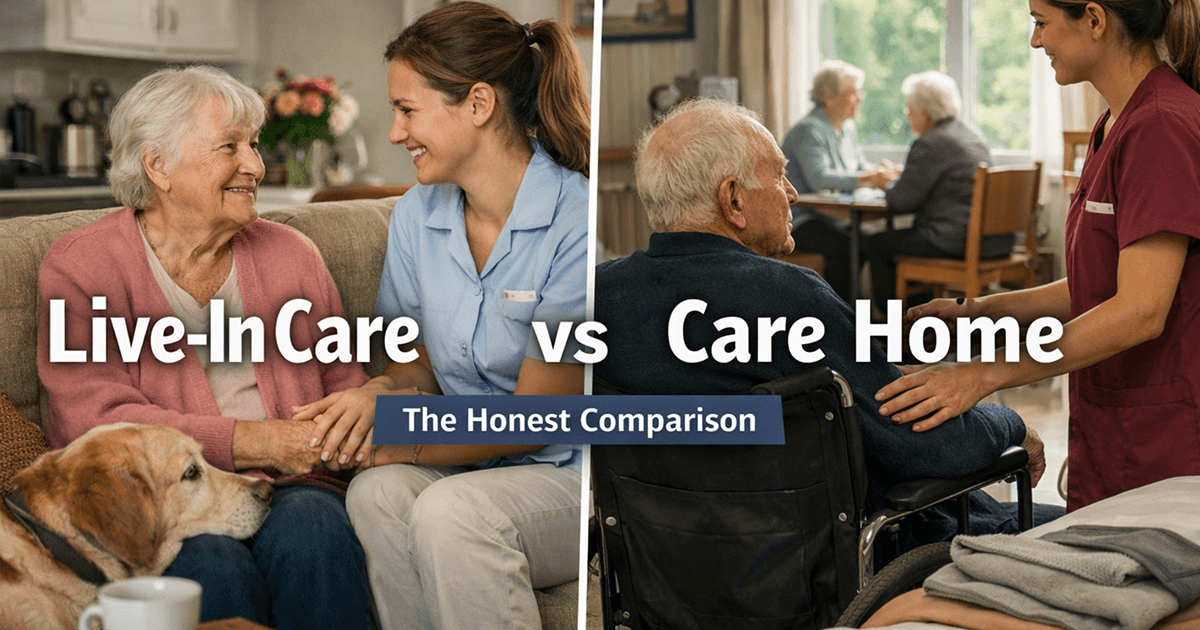 Live-In Care vs Care Home: The Honest Comparison